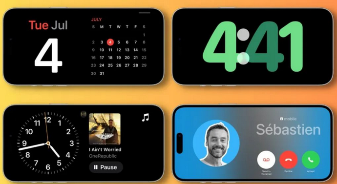 三沙苹果手机维修分享iOS17横屏充电待机显示有什么好处 