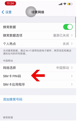 三沙苹果14维修网分享如何给iPhone14的SIM卡设置密码 