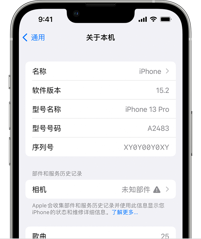 三沙苹果维修分享iPhone 出现提示相机“未知部件”是什么原因？ 