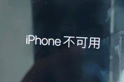 三沙苹果服务网点分享锁屏界面显示“iPhone 不可用”如何解决 