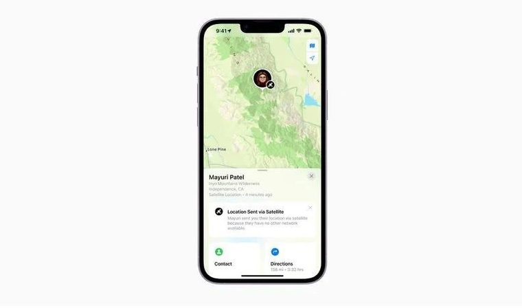 三沙苹果14维修分享iPhone14系列中 FindMy功能通过卫星分享位置方法教程 